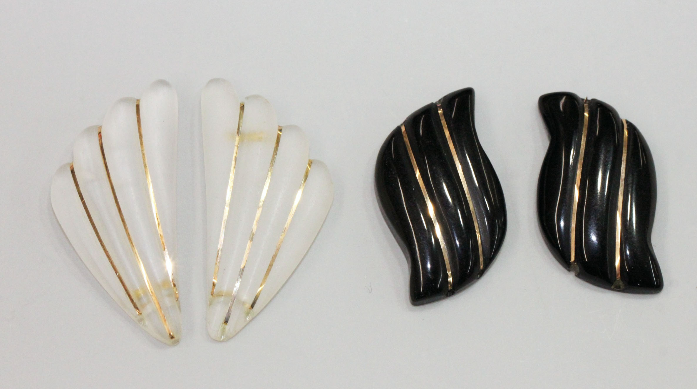 Pairs - Black Onyx and Frosted Quartz