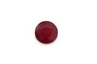 0.63 ct - Red Ruby Faceted Round - 5 mm
