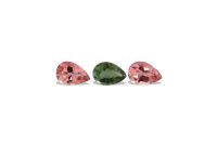 Wholesale 4 x 6 mm Pink & Green Tourmaline Pears @ $30.00