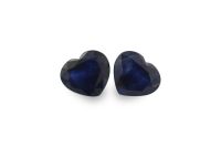 Wholesale 1.23 ct Sapphire Heart Shaped Pair 5 x 5 mm