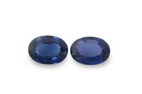 Wholesale 1.53 ct Sapphire Faceted Oval Pair - 5 x 7 mm