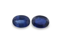 1.60 ct - Natural Sapphire Faceted Oval Pair - 5 x 7 mm