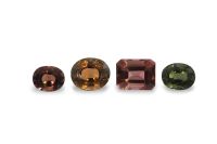 Wholesale Octagon and Oval Tourmaline Lot of 4  - 6.50 ct