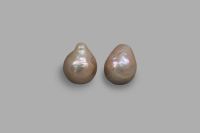 Wholesale Natural Color Fireball Pearl Pair 13 - 15 mm