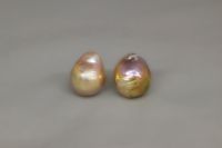 Wholesale Natural Color Fireball Pearl Pair 13 - 15 mm