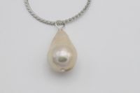 Wholesale 11.3mm Fireball Pearl Necklace – Sterling Silver Chain 