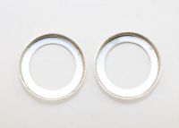 Sterling Silver Open Back Round Bezel Cups