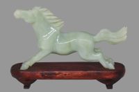 Wholesale Natural Bowenite Horse Statue - Hand Carved