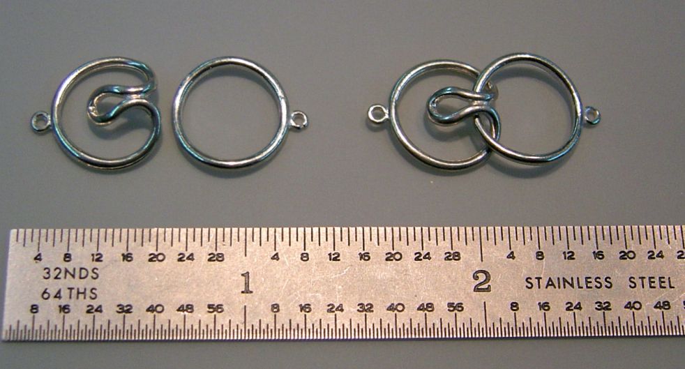 Wholesale Single Loop Clasps - Sterling Silver