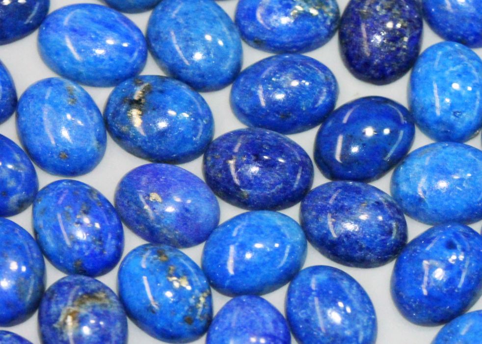 Cabochons: 6x8mm Oval Lapis