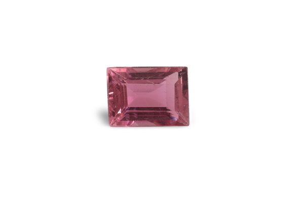 0.26 ct - Pink Tourmaline Faceted Baguette - 3.3 x 4.4 mm