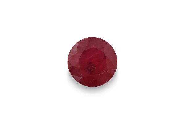 0.72 ct - Natural Ruby Faceted Round  - 5.1 mm