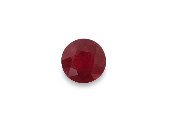 0.84 ct - Natural Ruby Faceted Round - 5.6 mm