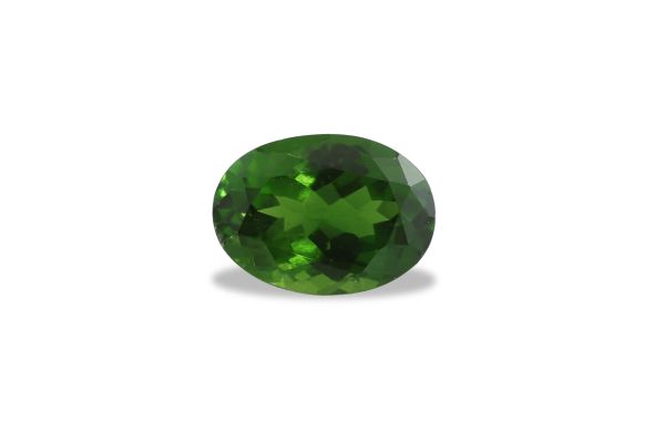 0.92 ct - Ultra-Green Tourmaline Faceted Oval - 5 x 7 mm