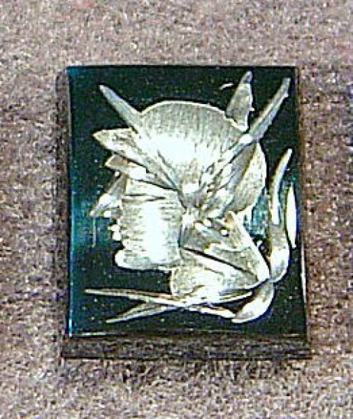 Hematite Cushion Intaglio 8x10mm