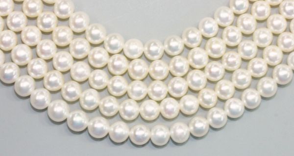 6-6.5mm Light Creme Round Pearls