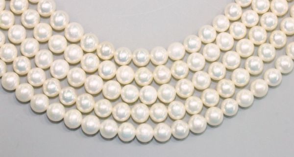 6-6.5mm Round White Pearls