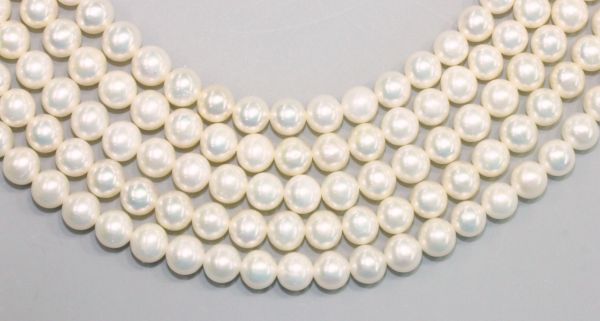 6-6.5mm Round White Pearls