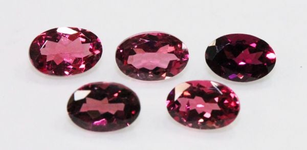 4x6mm Pink and Rubellite Faceted Oval Tourmaline @ $36.00