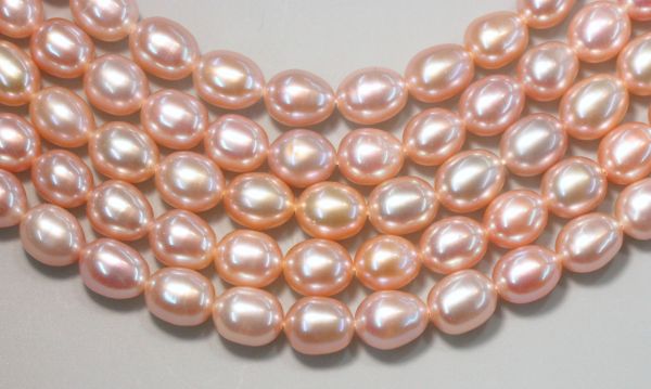 5.5-6mm Oval Natural Color Pearls 