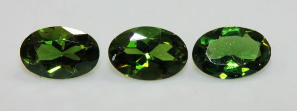 Chrome Tourmaline Faceted Ovals