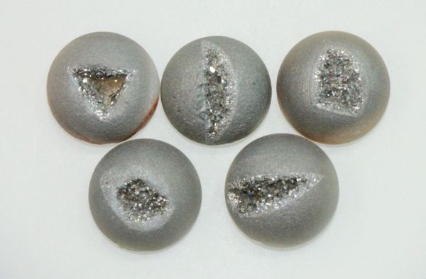 Grey Druzy Cabochons