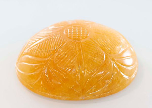 Yellow Aventurine Hand-Carved Cabochon 41.8x48.5mm - 268.30 cts.