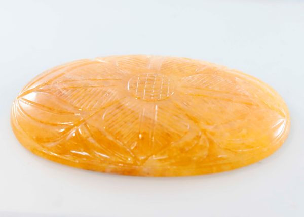 Yellow Aventurine Hand-Carved Cabochon 43x64.7mm - 213.10 cts.