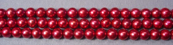 Strawberry Sorbet 7-7.5mm Rounded Pearls