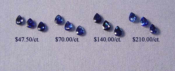 Wholesale Sapphire 4x5mm Long Pears