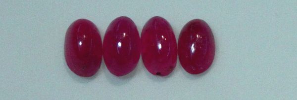 Ruby Oval Cabochons, 3x5mm - Select Grade