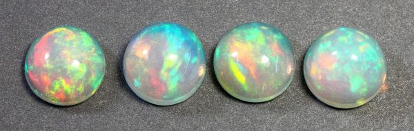 Ethiopian Opal  Round Cabochons, 7mm - Select Grade