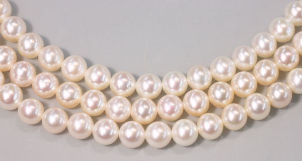 5.5-6mm Cr&egrave;me Round Pearls