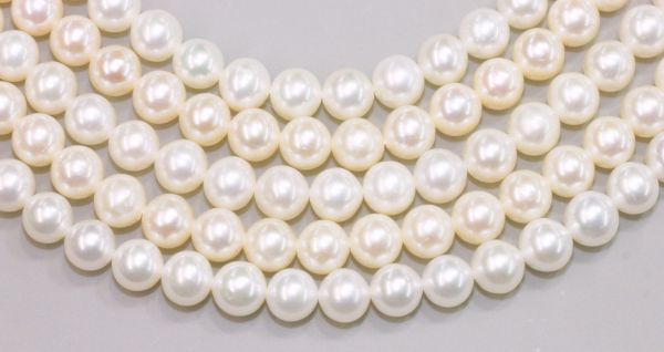 5.5-6mm Round White Pearls