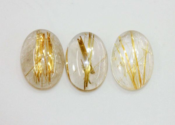 10x14 Rutilated Quartz Cabochons 1