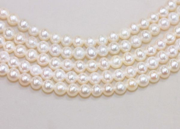 3.5-4mm Mostly Round Pearls @ $59.50