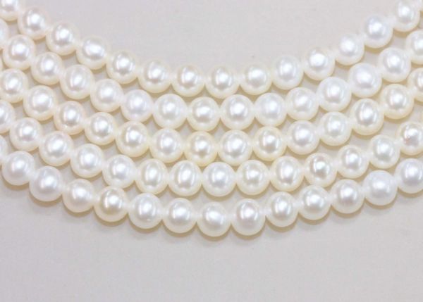 3-3.5mm Mostly Round Pearls 