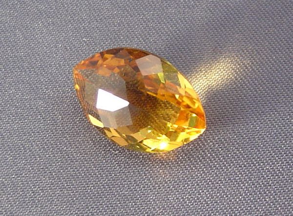 Citrine Fantasy Hand-Cut, 8.48 cts. - 10.5x16.4mm