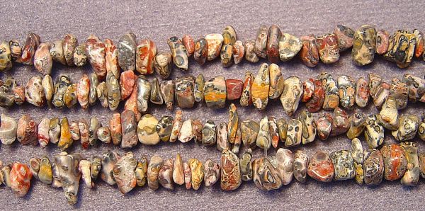 Leopardskin Jasper Chips Strands