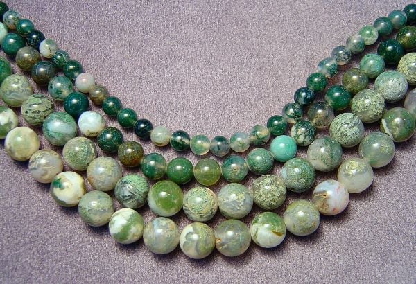 Moss Agate Beads