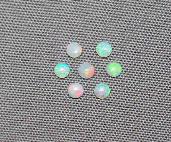 Opal 2.5mm Round Cabochons @ $40.00/ct.