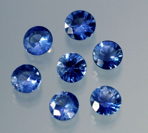 Diamond-Cut Cornflower Blue Sapphires