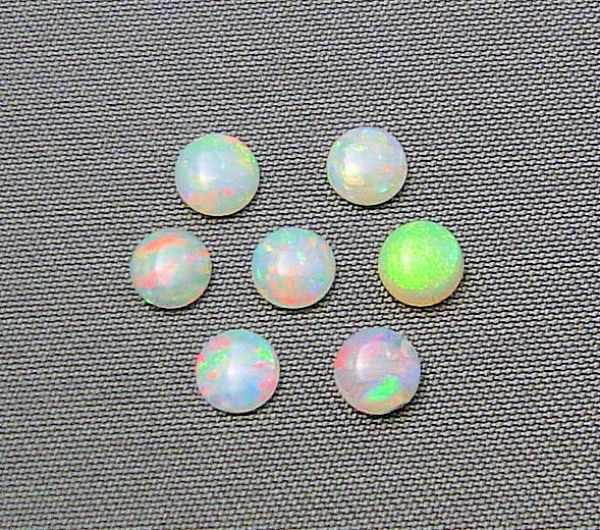 Opal Round Cabochons, @$60.00/ct. - 4mm