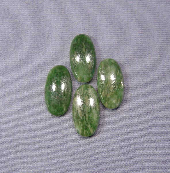 Wyoming Jade Oval DBBT Cabocons - 8x16mm