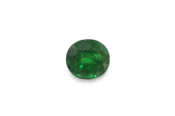 1.07 ct - Green Tsavorite Garnet Faceted Oval - 5.7 x 6 mm