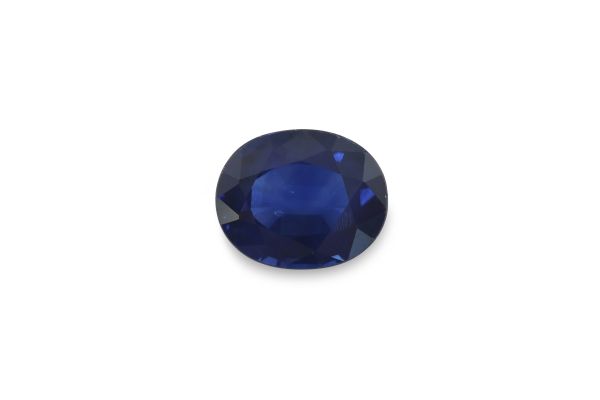 Wholesale Deep Blue Sapphire Faceted Oval - 6 x 7 mm
