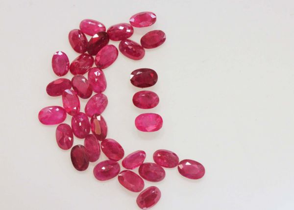 Ruby 4x6mm Ovals @ $200.00/ct.