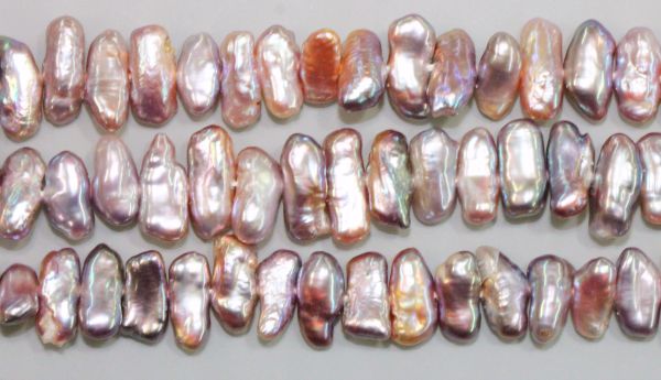 Natural Color Keshi Side-drilled Pearls