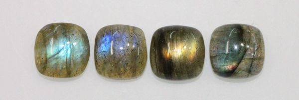 8x8mm Labradorite Cushion Antique Cabochons