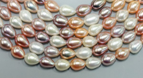 6-6.5mm Natural Multi Color Pear Pearls 